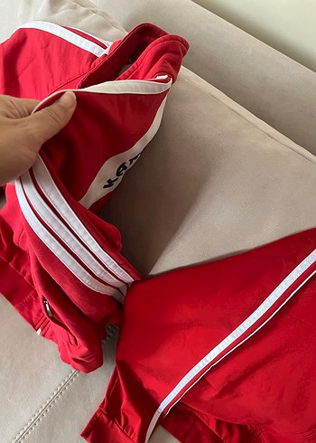 Kırmızı Fermuarlı Erkek Spor  eşofman üstü - Görsel 5