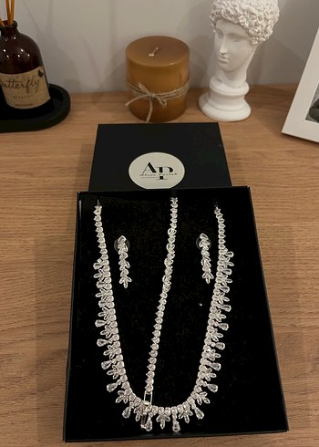 Zirkon taşlı Kolye Seti - Görsel 2