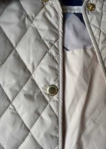 Bej Kapitone Uzun Kollu Kemerli Kadın Ceket - Görsel 6