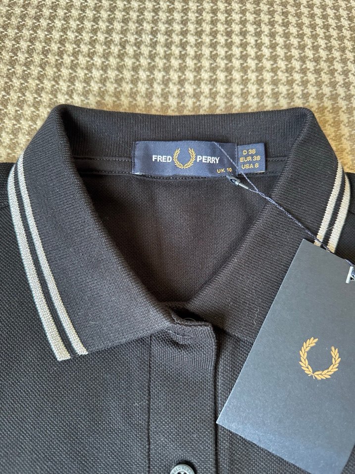Siyah Fred Perry Polo Tişört - Görsel 2
