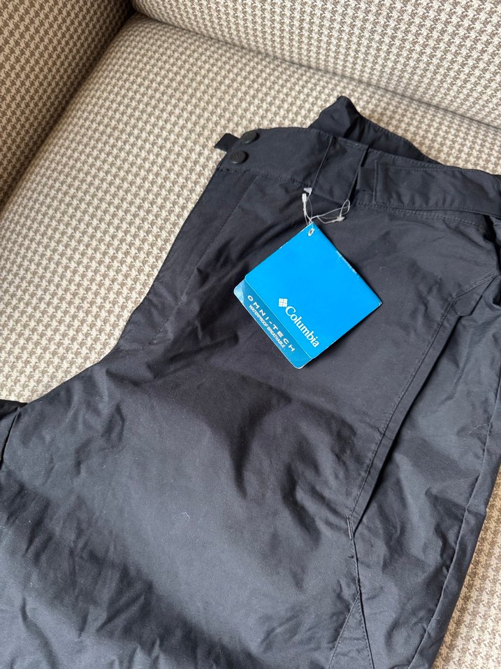 Erkek Siyah Kayak Pantolonu, Bol Kesim, Kemerli - Görsel 5