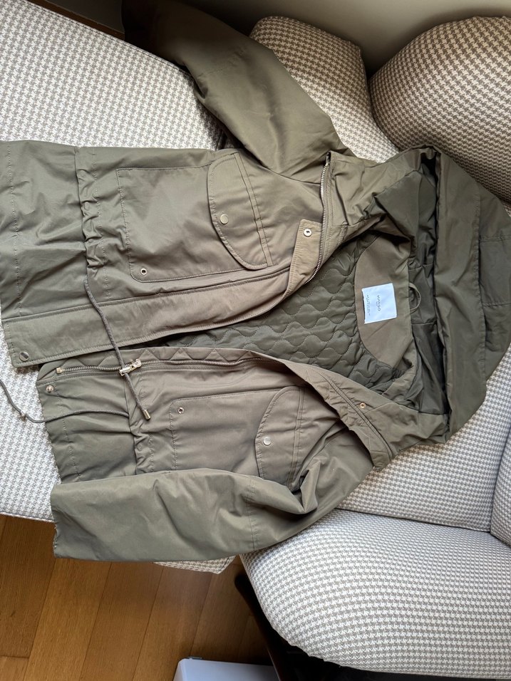 Mango Haki Bol Kesim Mont - Görsel 4