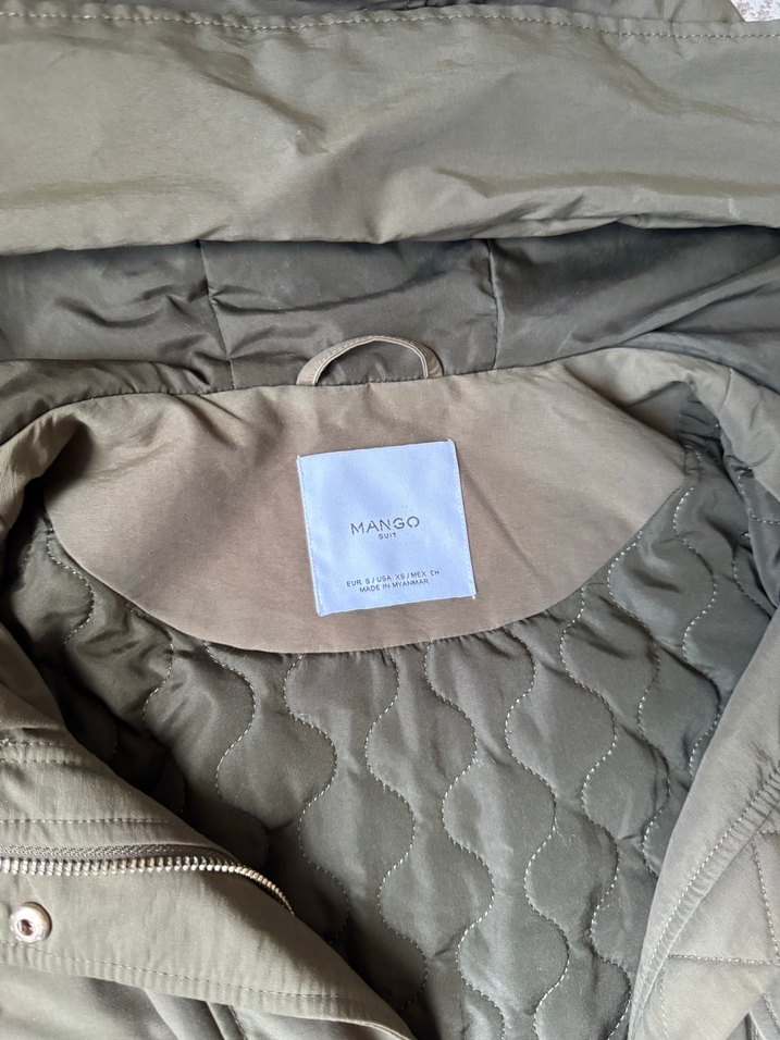 Mango Haki Bol Kesim Mont - Görsel 3