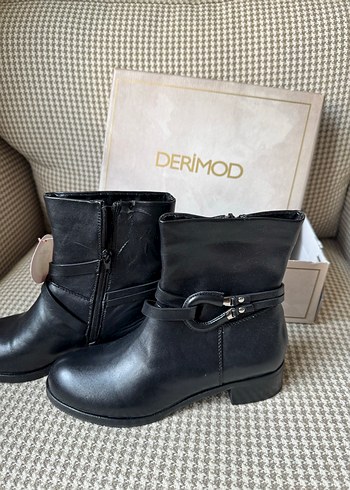 Derimod Siyah Kadın Deri Bot - Görsel 4