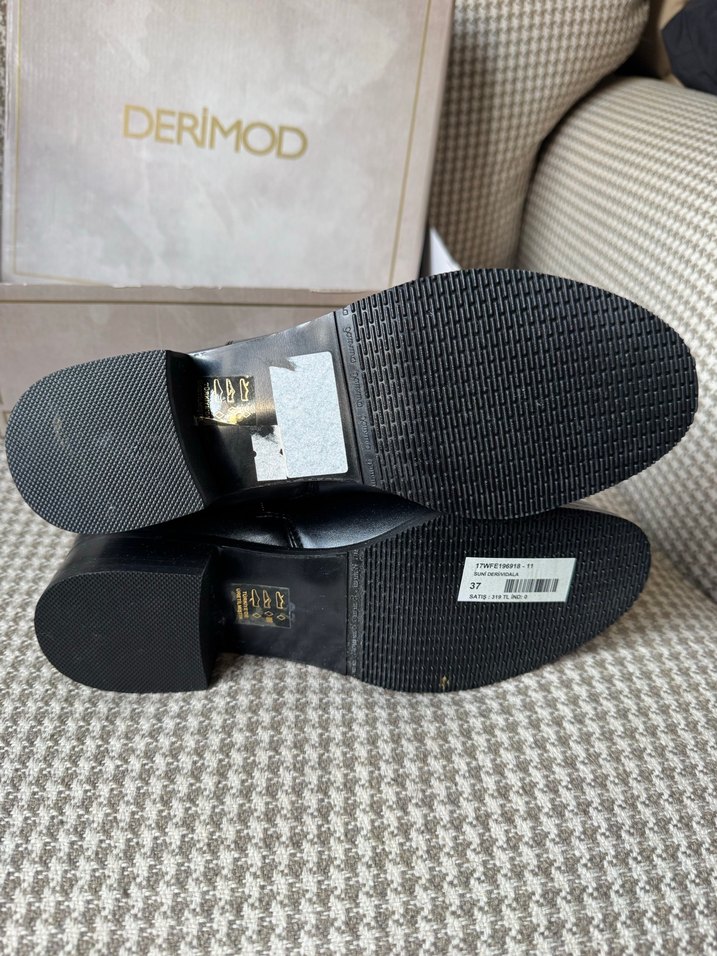 Derimod Siyah Kadın Deri Bot - Görsel 2