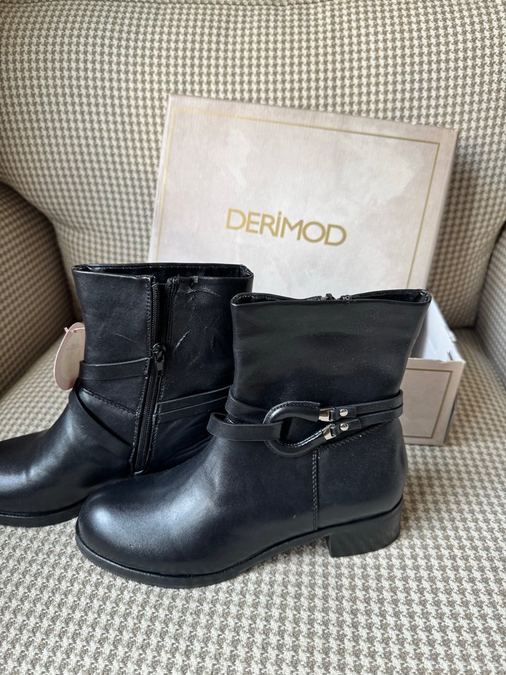 Derimod Siyah Kadın Deri Bot - Görsel 4