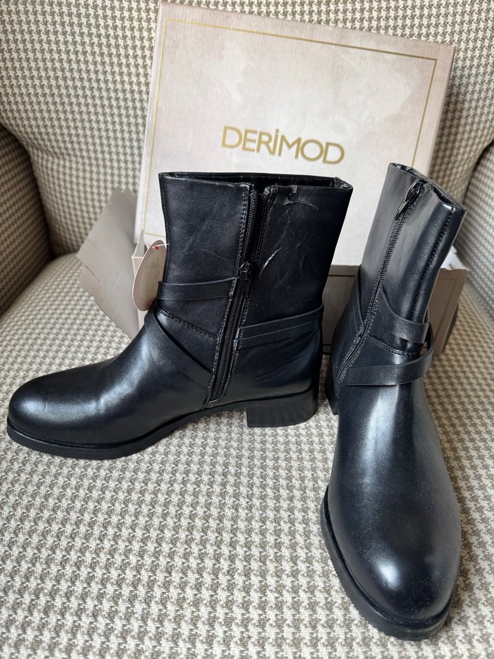 Derimod Siyah Kadın Deri Bot - Görsel 3