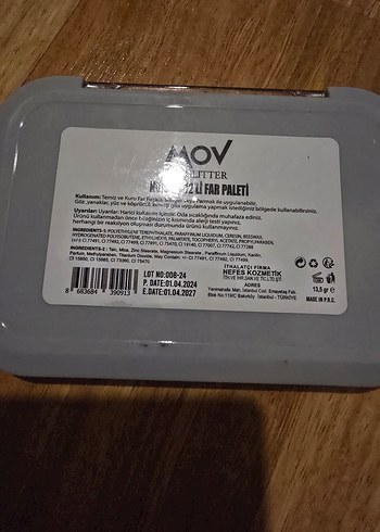 MOV Parlak Çok Renkli Far Paleti - Görsel 2