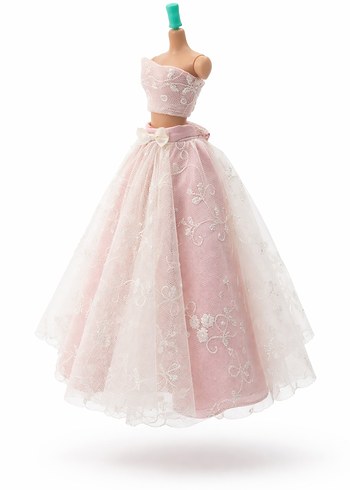 Pembe Dantel Detaylı Bebek Elbisesi - Görsel 2