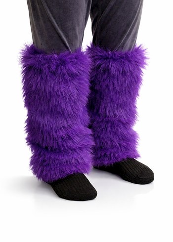 Mor Peluş tozluklar - Görsel 2