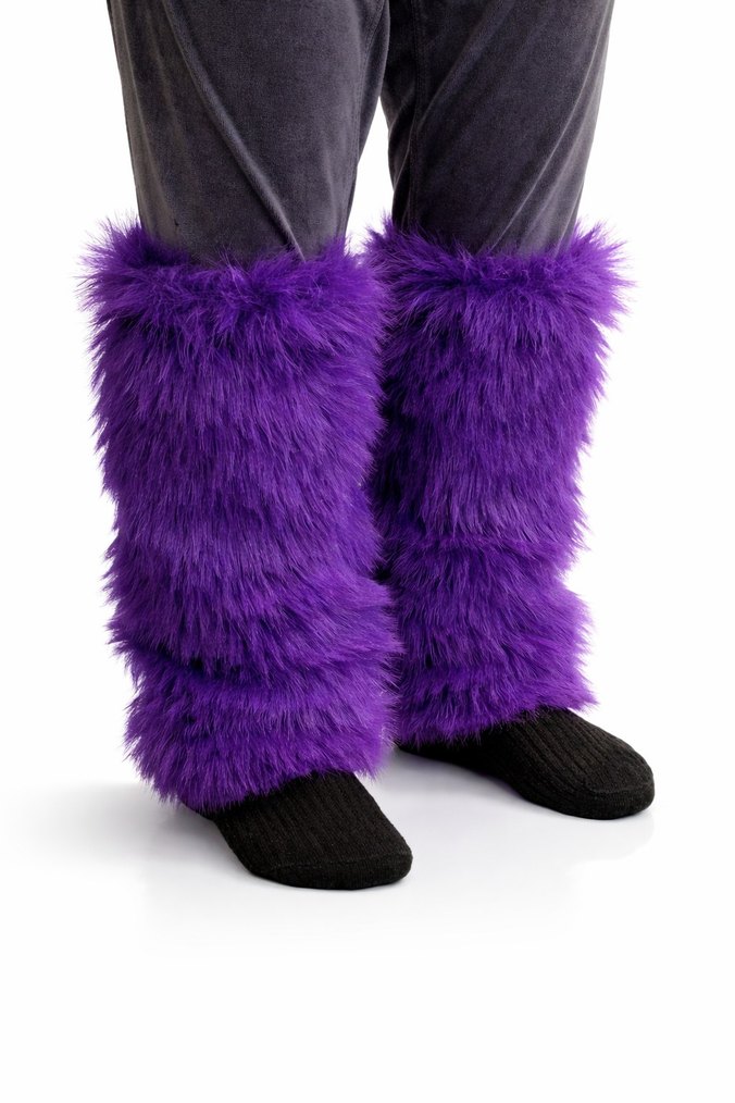 Mor Peluş tozluklar - Görsel 2