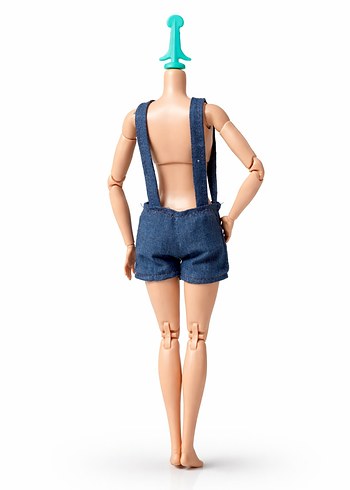 Barbie Lacivert Mini Denim Tulum - Görsel 2
