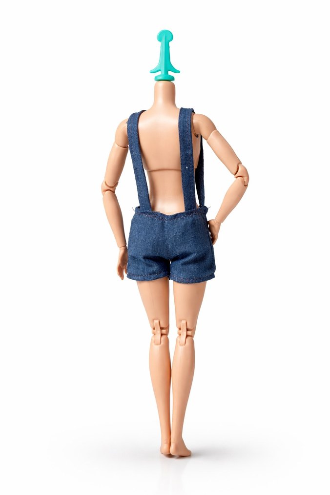 Barbie Lacivert Mini Denim Tulum - Görsel 2
