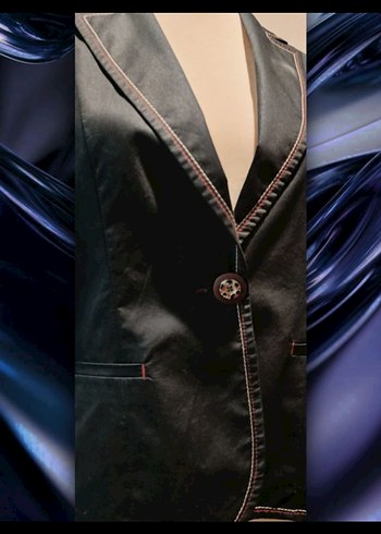 Ekol Lacivert Düğmeli Kadın Ceket / 42 Beden Ekol ceket - Görsel 3