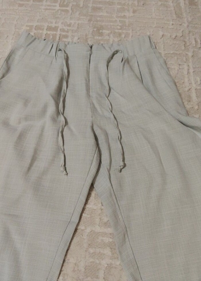 Kumaş yazlık pantolon - Görsel 3