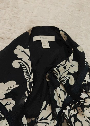 Siyah Desenli Fırfırlı Mini Etek - Görsel 3