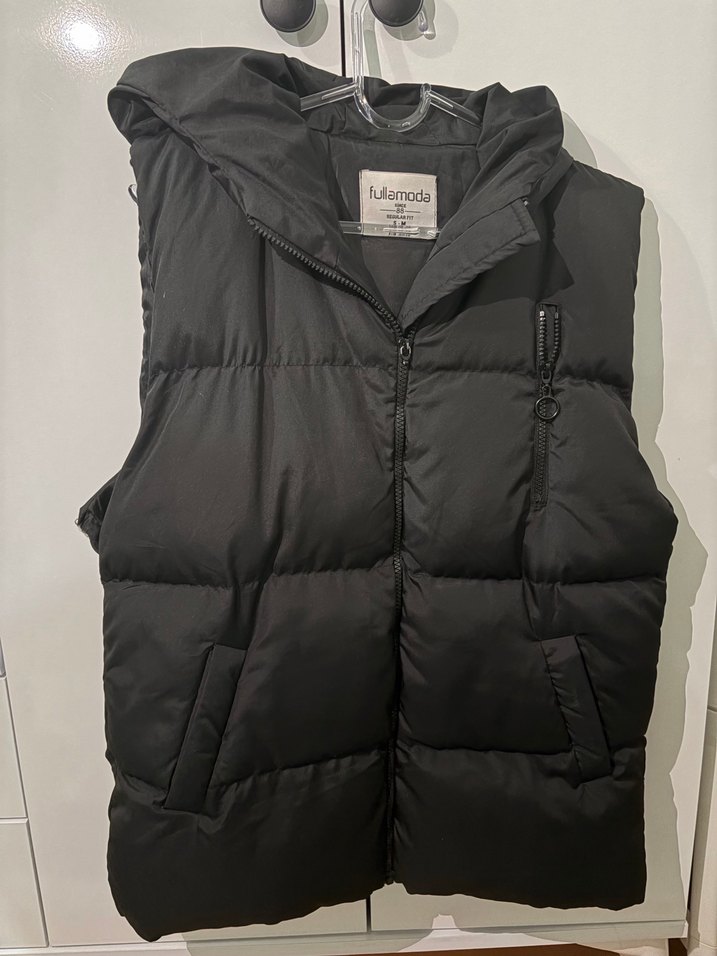 Fullamoda Siyah Fermuarlı Kadın Yelek - Görsel 2