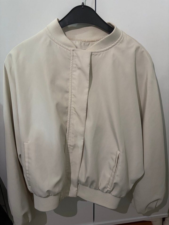 Beyaz Kadın Midi Boy Basic Ceket - Görsel 3