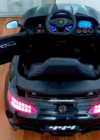 Siyah Elektrikli Çocuk Oyuncak Arabası - Görsel 3