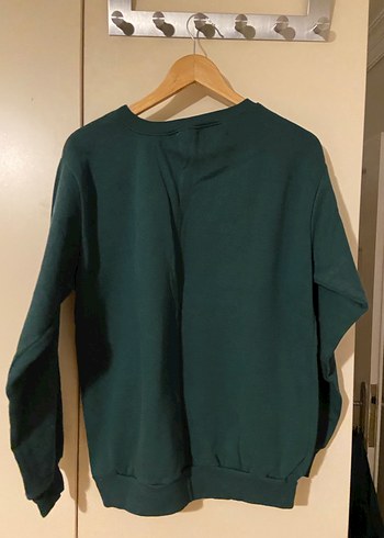 Kadın Yeşil Brooklyn Baskılı Sweatshirt - Görsel 4