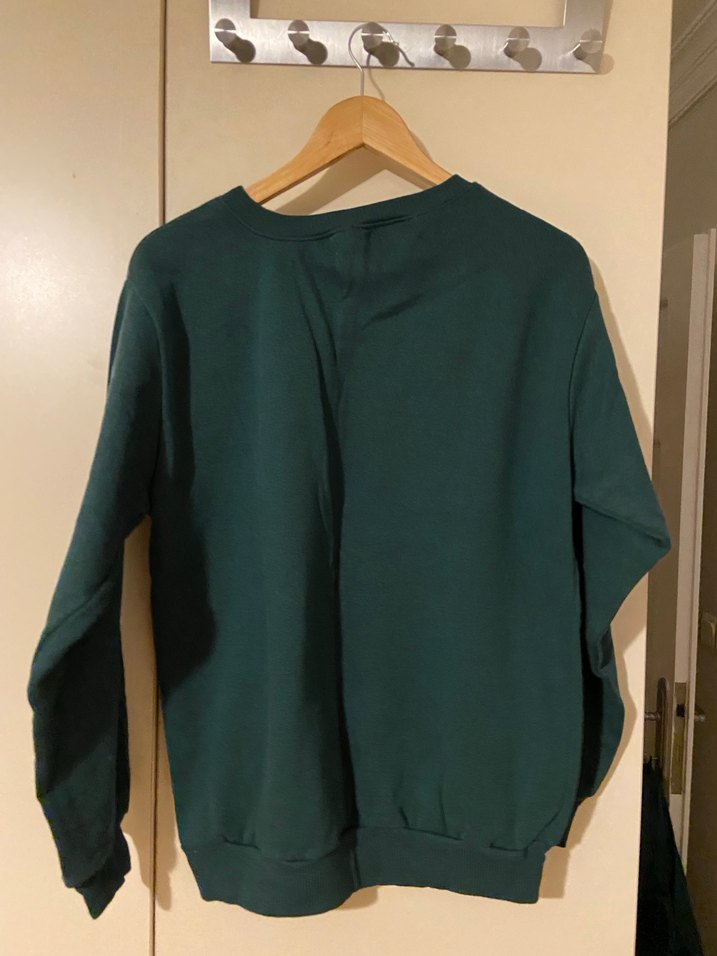 Kadın Yeşil Brooklyn Baskılı Sweatshirt - Görsel 4