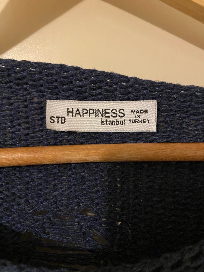 Lacivert Örgü Kadın Triko Kazak - Görsel 3