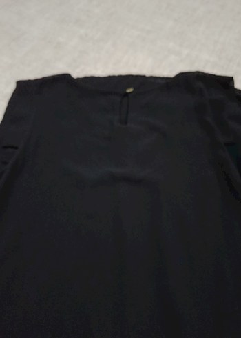 Siyah Hamile Midi Elbise - Görsel 4