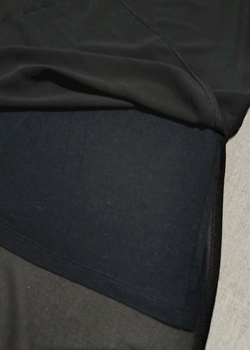 Siyah Hamile Midi Elbise - Görsel 3