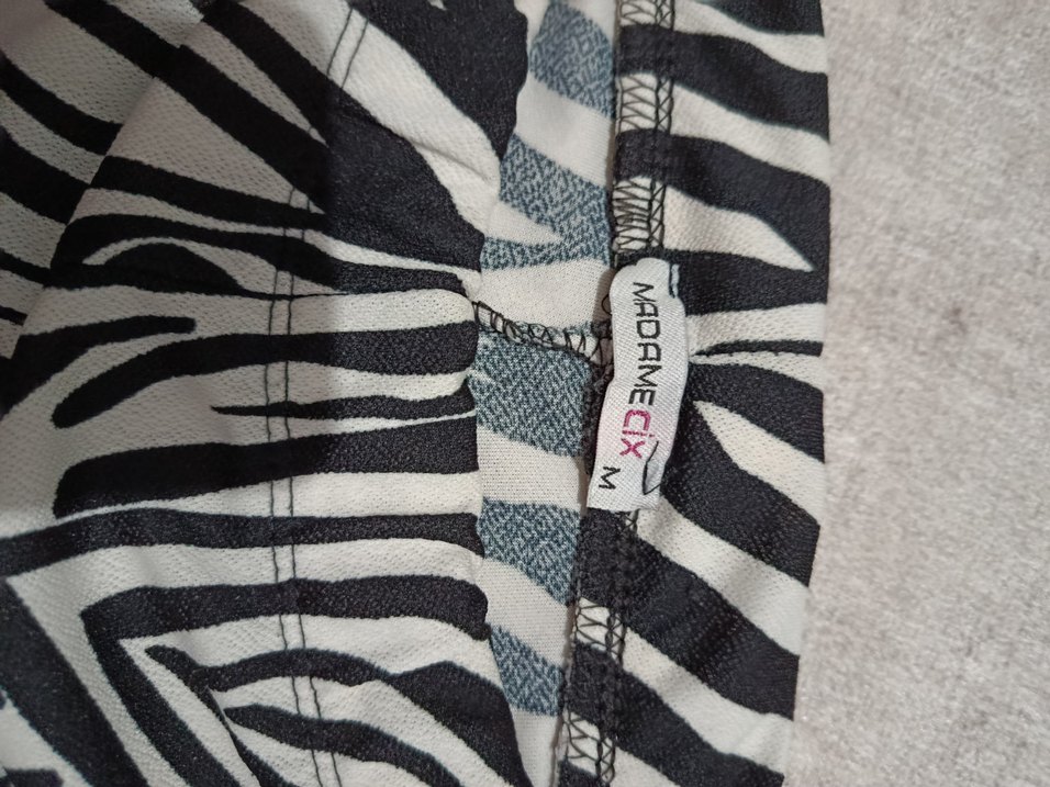 Kadın Gri Zebra Desenli Flared Pantolon - Görsel 3