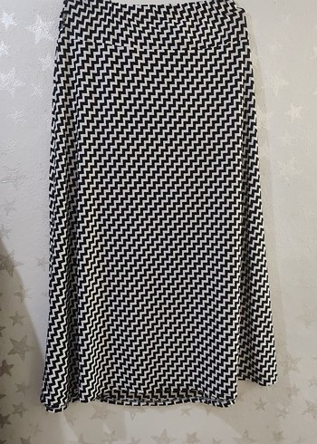 Kadın Uzun Pilili Zebra Desenli Etek - Görsel 2