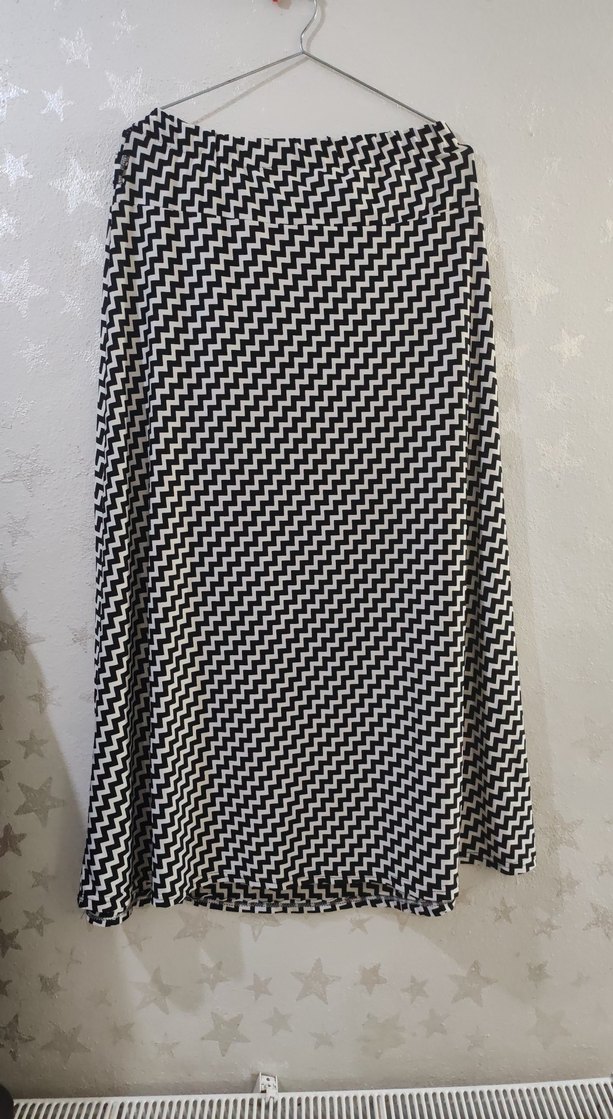 Kadın Uzun Pilili Zebra Desenli Etek - Görsel 2