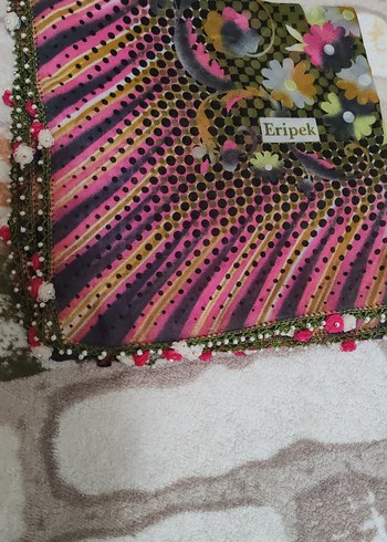 Renkli Fırfırlı Bohem Kadın Fular - Görsel 2