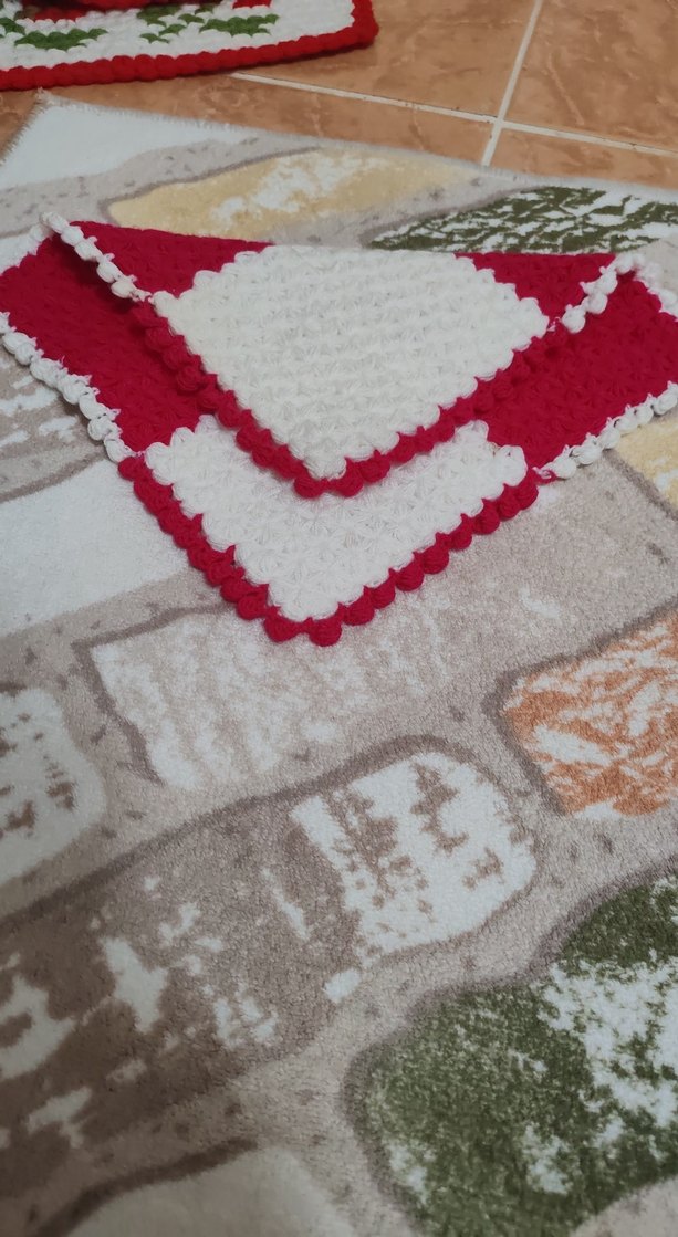 Kırmızı Beyaz Kareli Banyo Süngeri - Görsel 5