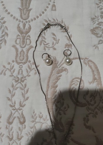 İncili kolye seti - Görsel 4