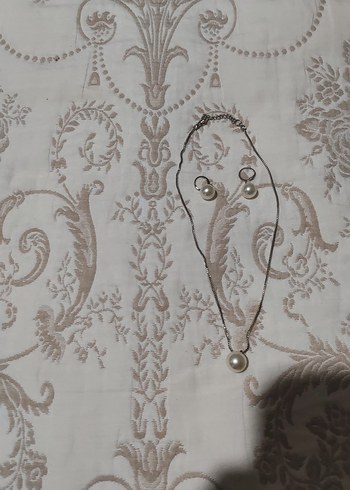 İncili kolye seti - Görsel 3