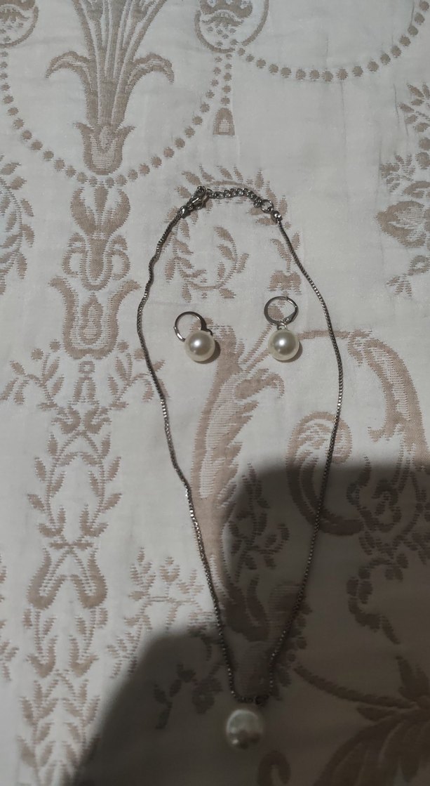 İncili kolye seti - Görsel 4