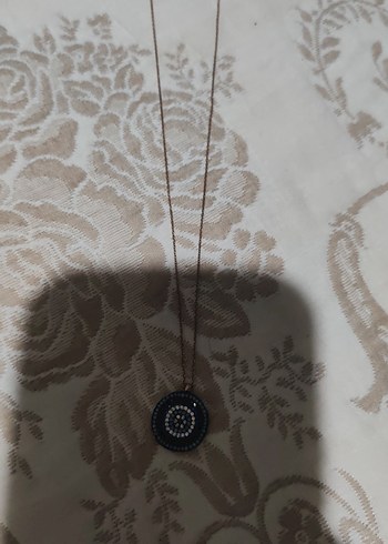 Nakışlı Mavi Zincir Kolye - Görsel 4