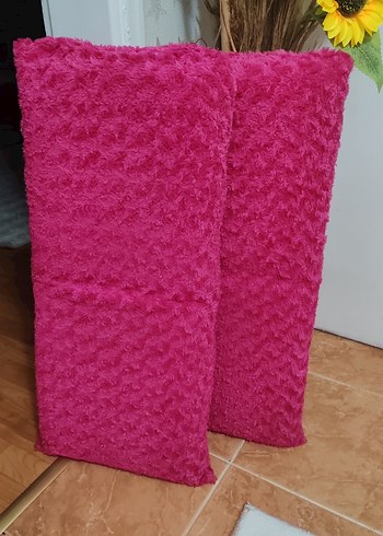 Renkli Pembe Yumuşak Dokulu Yastık - Görsel 2