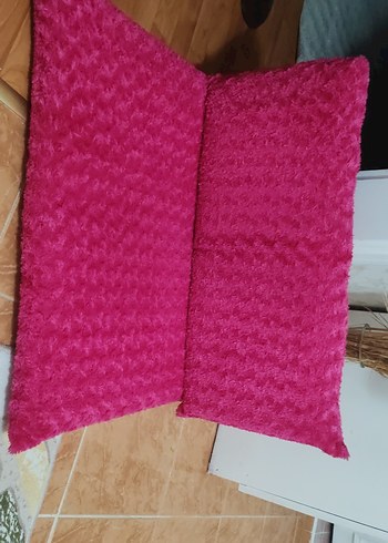 Renkli Pembe Yumuşak Dokulu Yastık - Görsel 5