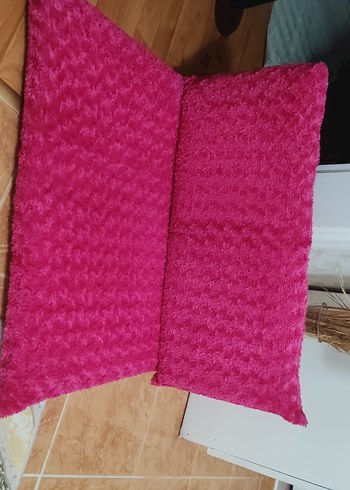 Renkli Pembe Yumuşak Dokulu Yastık - Görsel 4