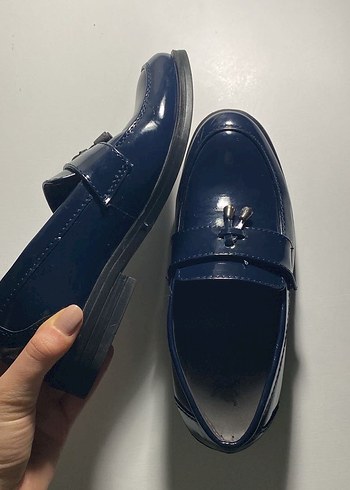 Klasik Lacivert Tokalı Erkek Çocuk Ayakkabısı - Görsel 2