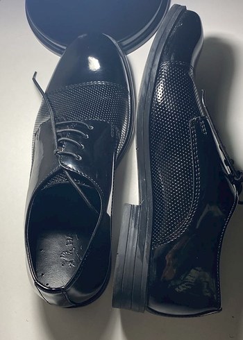 Siyah rugan Klasik Erkek Çocuk Ayakkabı - Görsel 5