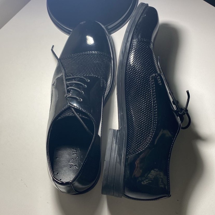 Siyah rugan Klasik Erkek Çocuk Ayakkabı - Görsel 5