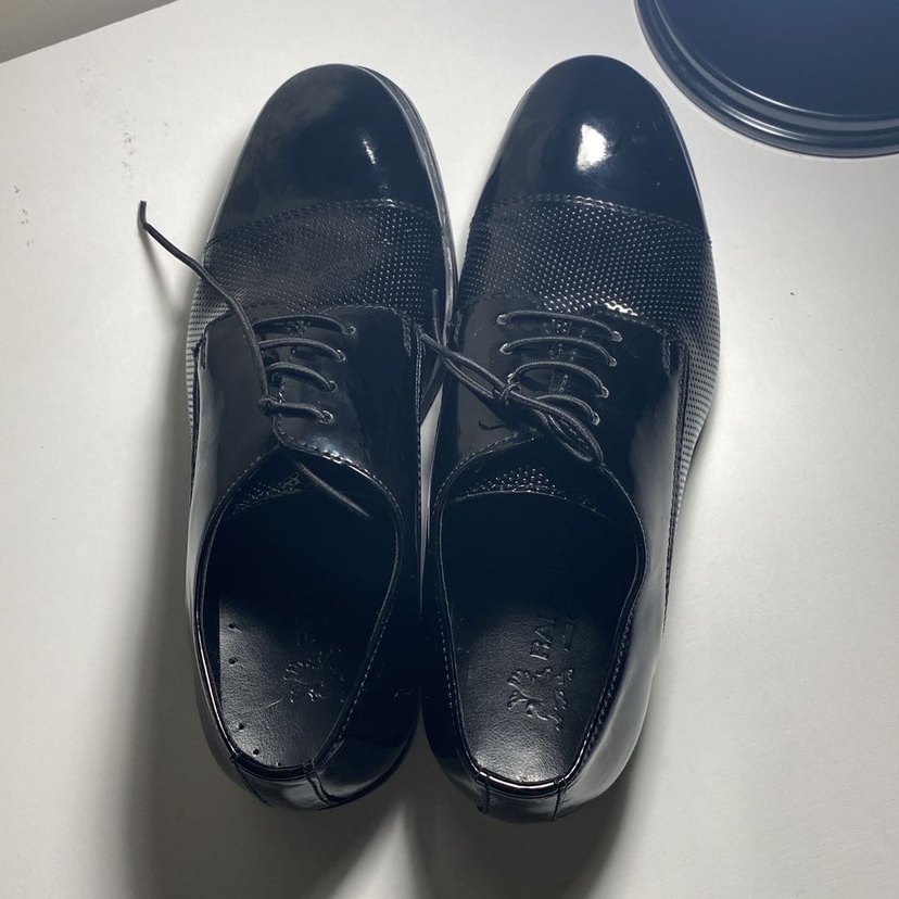 Siyah rugan Klasik Erkek Çocuk Ayakkabı - Görsel 2