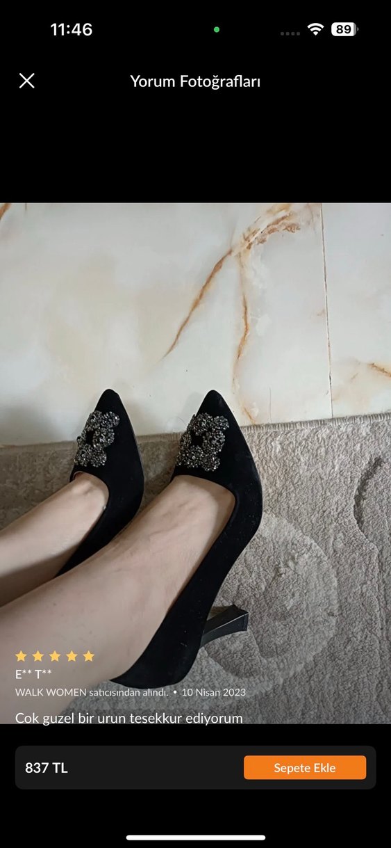 Siyah Stiletto - Görsel 3