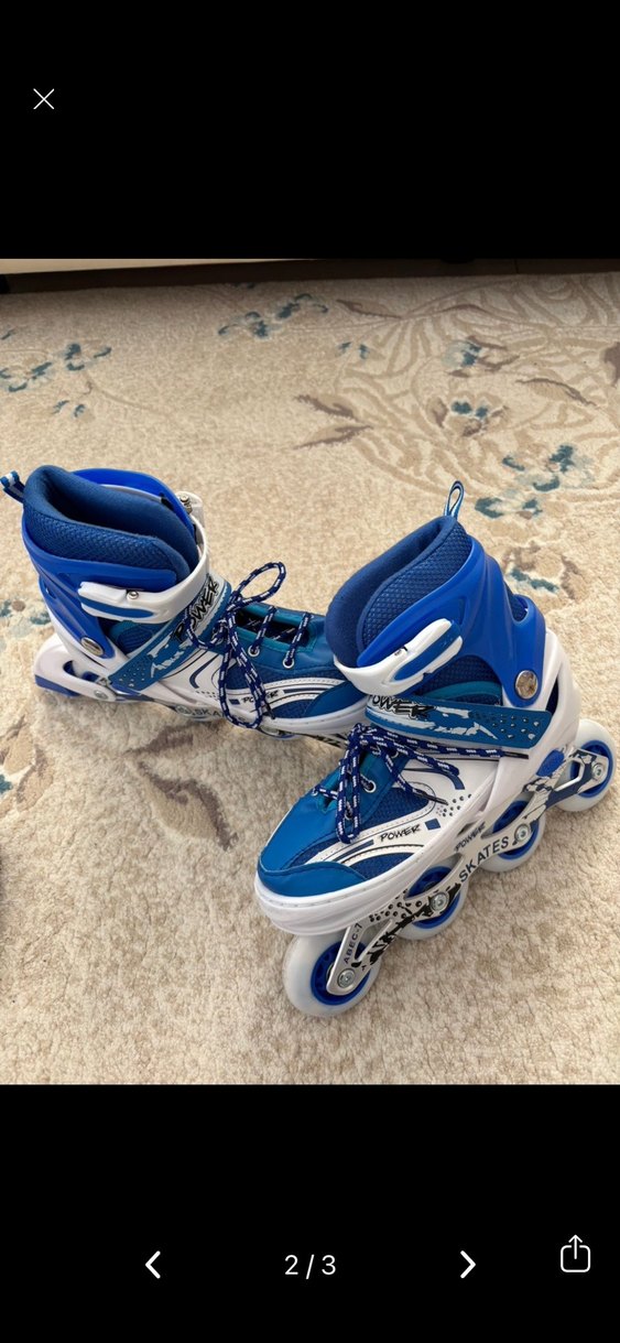 Mavi Erkek Spor Patenleri 35-40 numara ayarlanabilir - Görsel 2