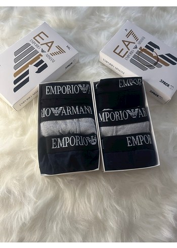 Emporio Armani Erkek Boxer - 3lü Set - Görsel 3