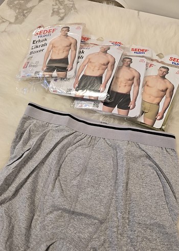 SEDEF YILDIZI Erkek Likralı Boxer - Görsel 3