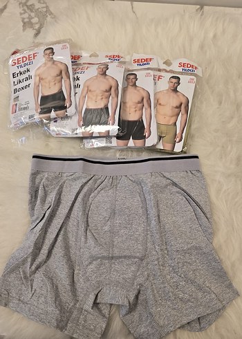 SEDEF YILDIZI Erkek Likralı Boxer - Görsel 5