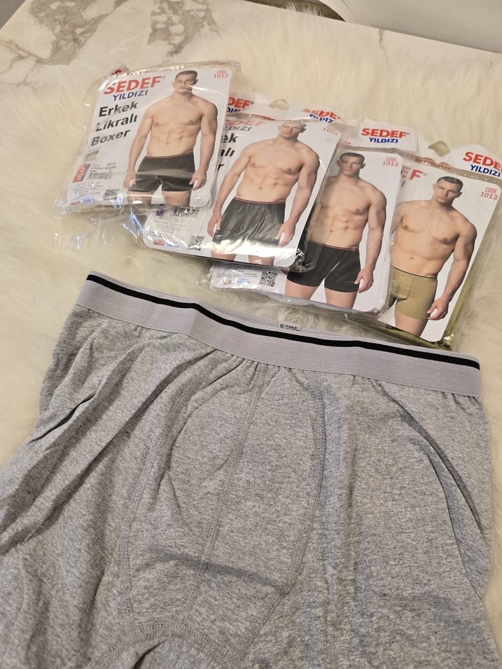SEDEF YILDIZI Erkek Likralı Boxer - Görsel 3